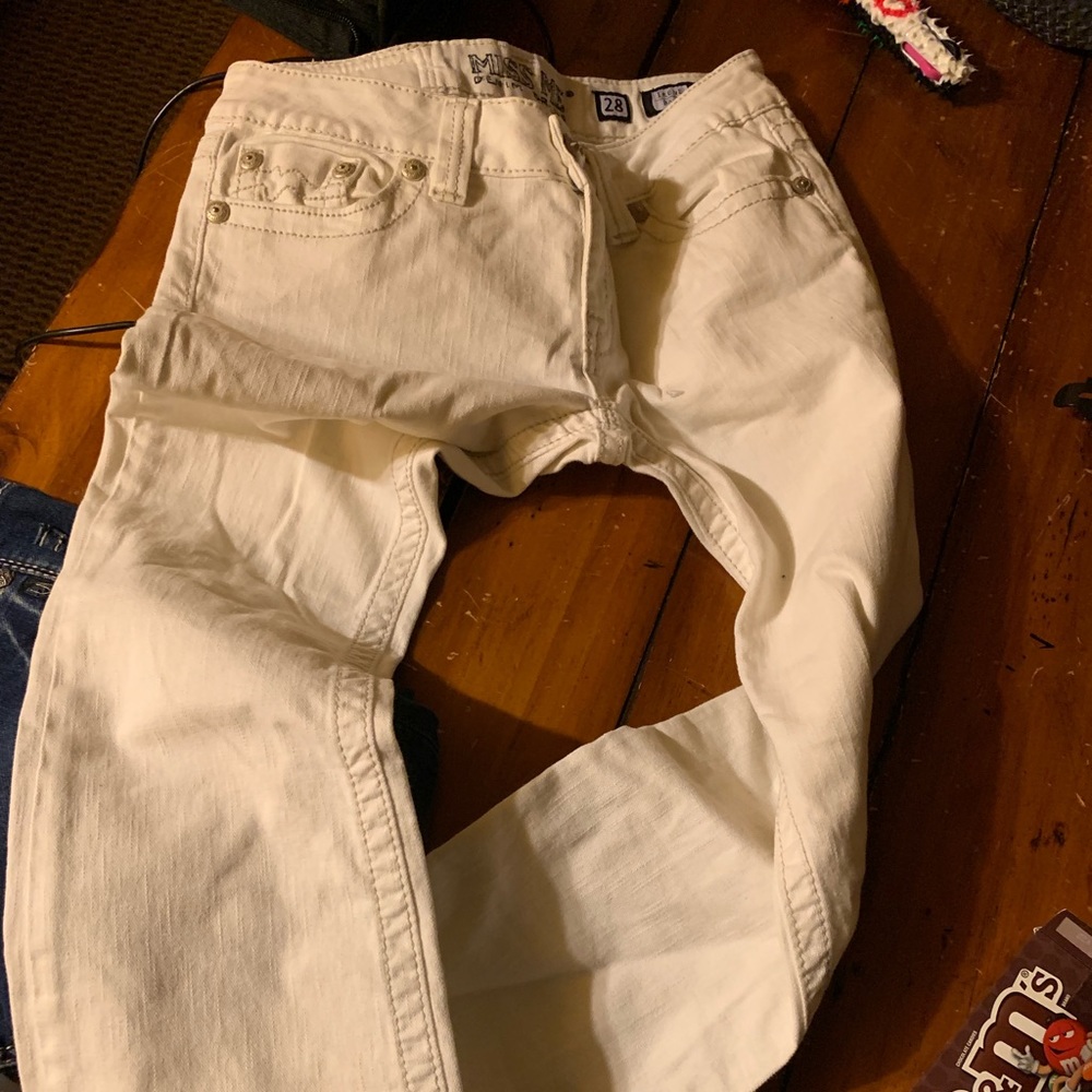 Miss me white jeans